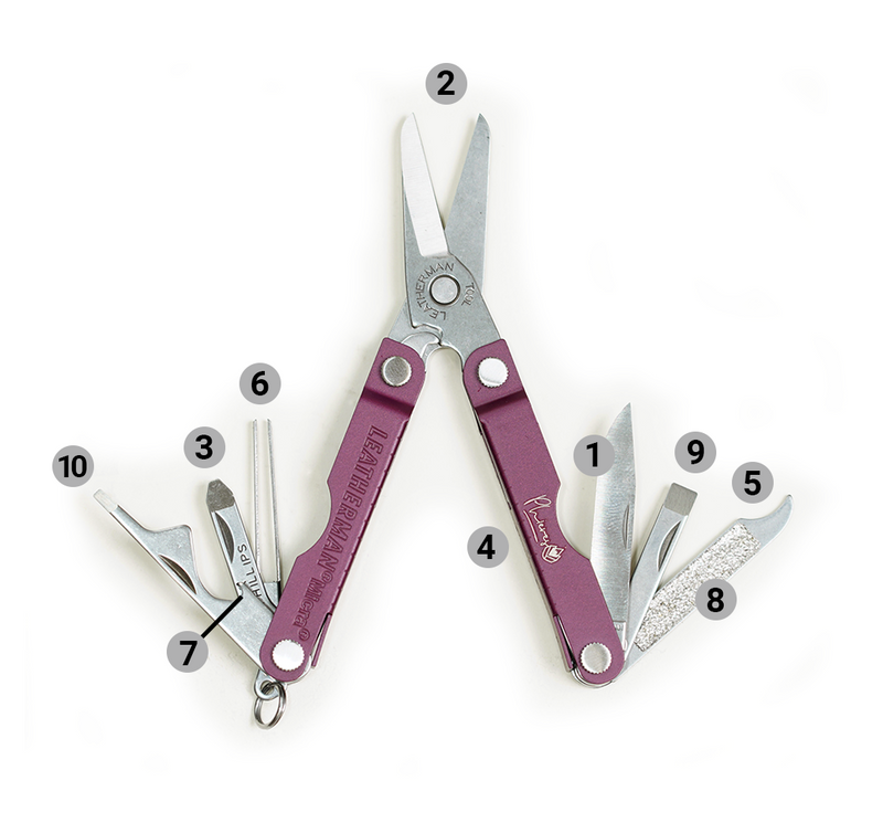 MICRA - Leatherman x Phieres - Cherry - Multi Tool