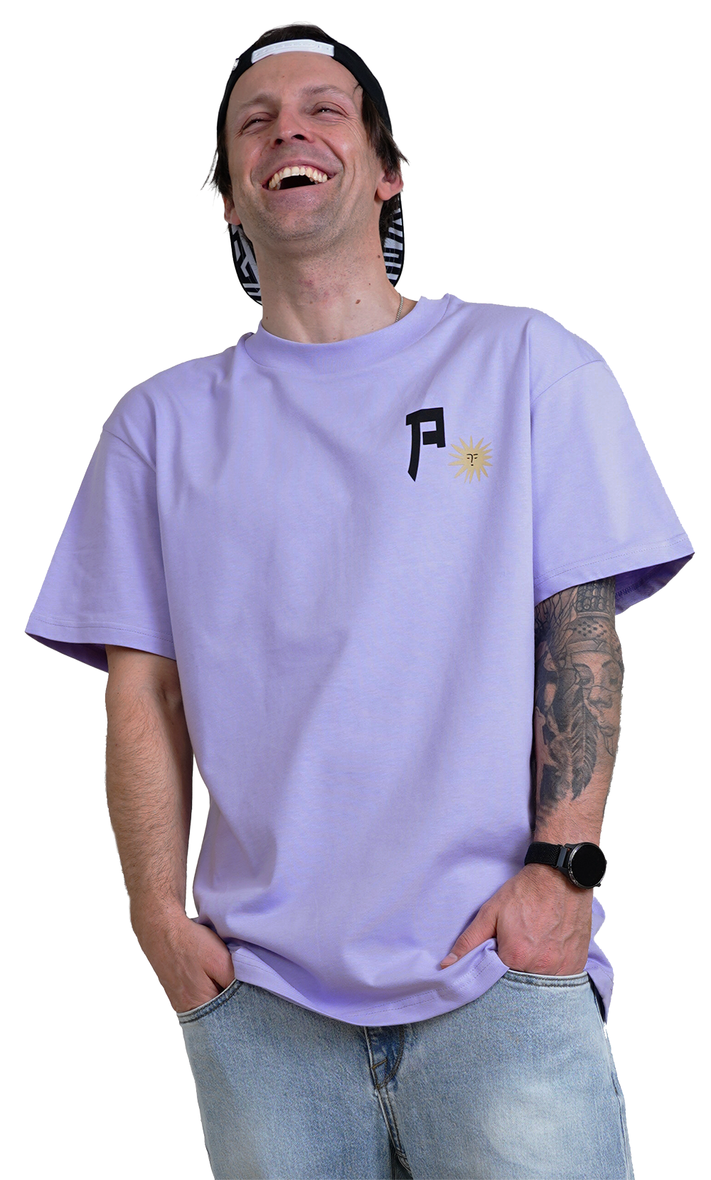 Snaphlower Tee - Phieres - Lavender - T-Shirt