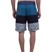 Phalturay-Phieres-Teal Black Pattern-Badehose