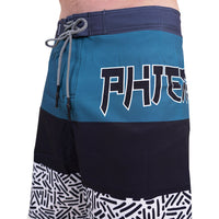 Phalturay-Phieres-Teal Black Pattern-Badehose