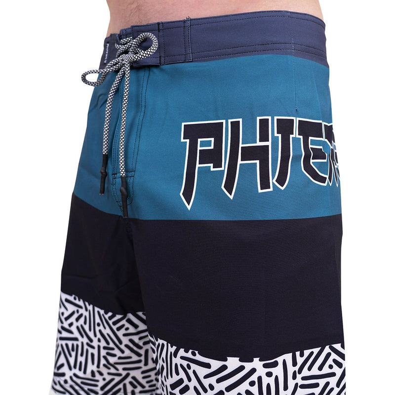 Phalturay-Phieres-Teal Black Pattern-Badehose