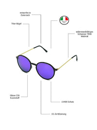 Dudeph - Phieres - Blk Gld Violet - Sonnenbrille