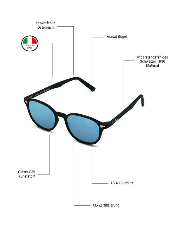 Darph - Phieres - Blk Blue - Sonnenbrille