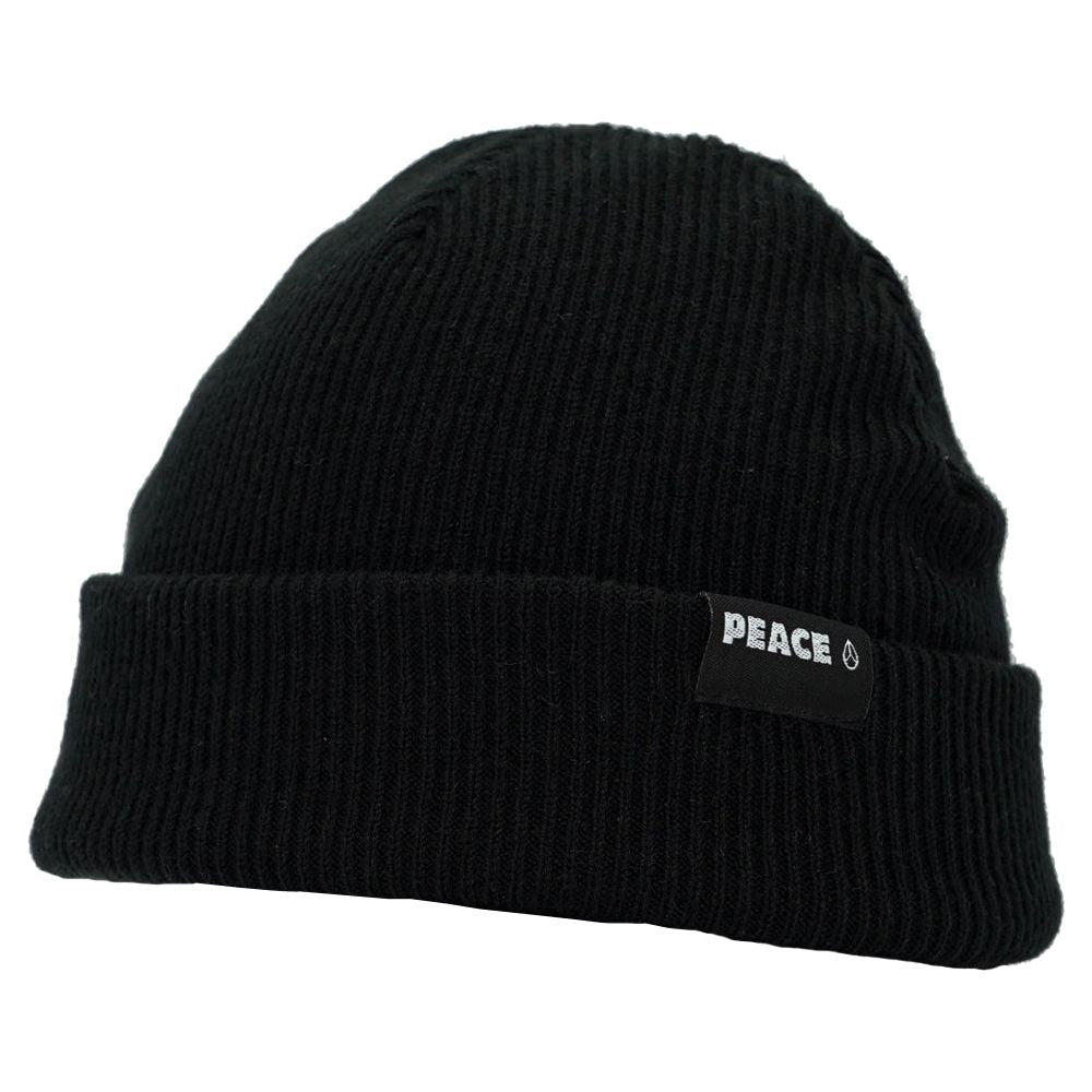 Peace Script Beanie I Black-Phieres