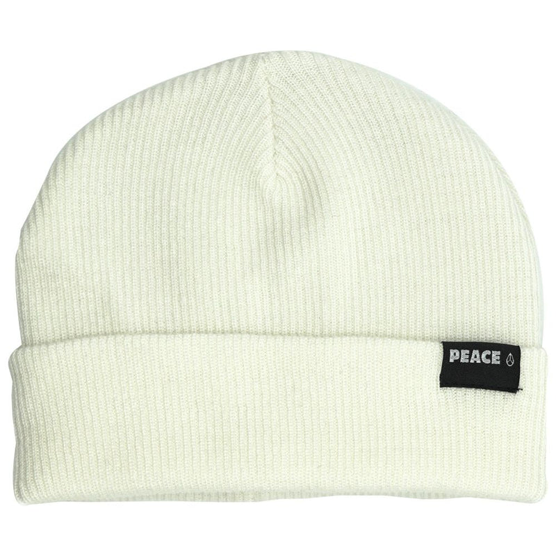 Peace Script Beanie I White-Phieres