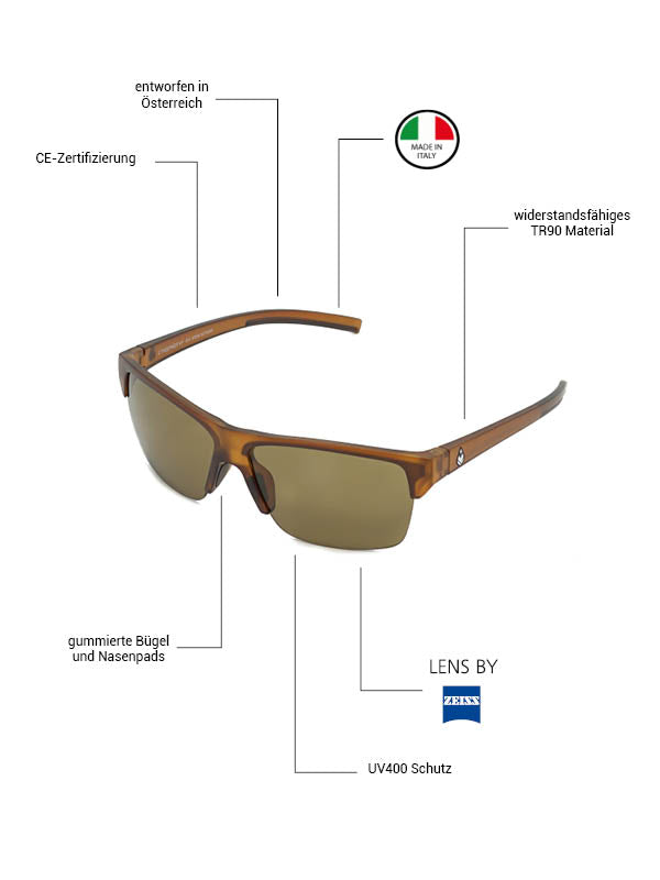 Streepher HF - Phieres - Brown / Brown - Sonnenbrille