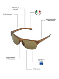 Streepher HF - Phieres - Brown / Brown - Sonnenbrille