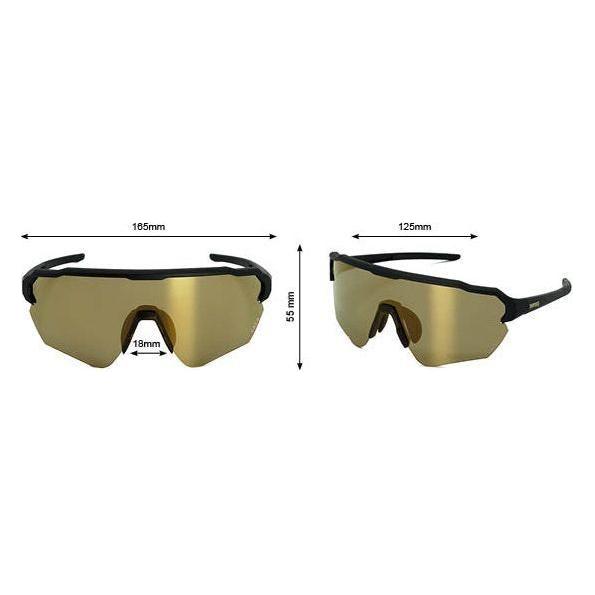 Sandgraiph Ltd - Phieres - Mtt Blk/FRevo K Gold - Technische Sonnenbrille