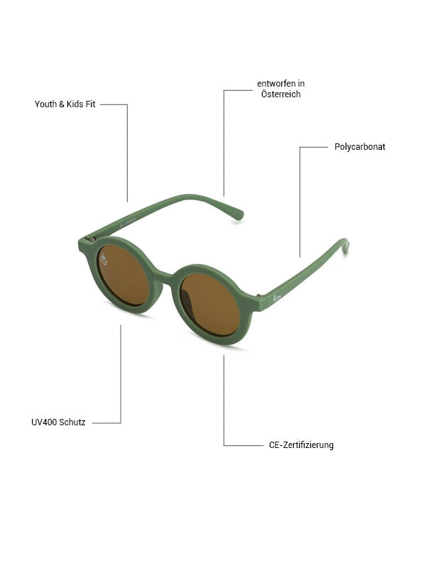 Playphound - Phieres - Green -Brown - Sonnenbrille