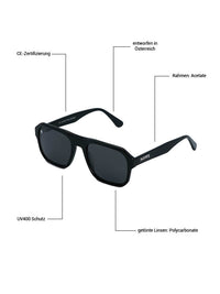 Joph Phillys - Phieres - BLK Black - Sonnenbrille