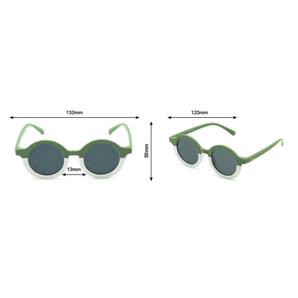 Sonnenbrille phounded | green/white