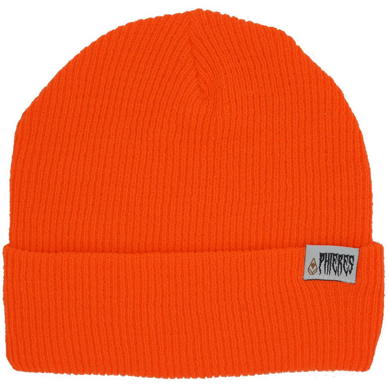 Metal Script Beanie - Phieres - Orange - Beanie