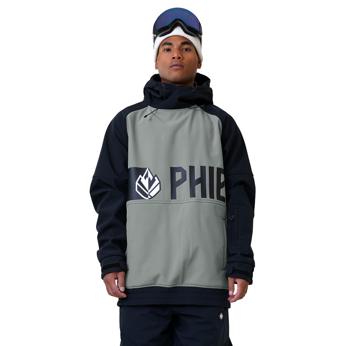 Skyrockeph Splited Shred Hoodie - Phieres - Black Shadow - Shred Hoodie