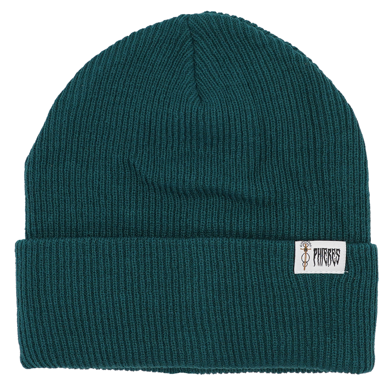 Metal Script Beanie - Phieres - Green - Beanie