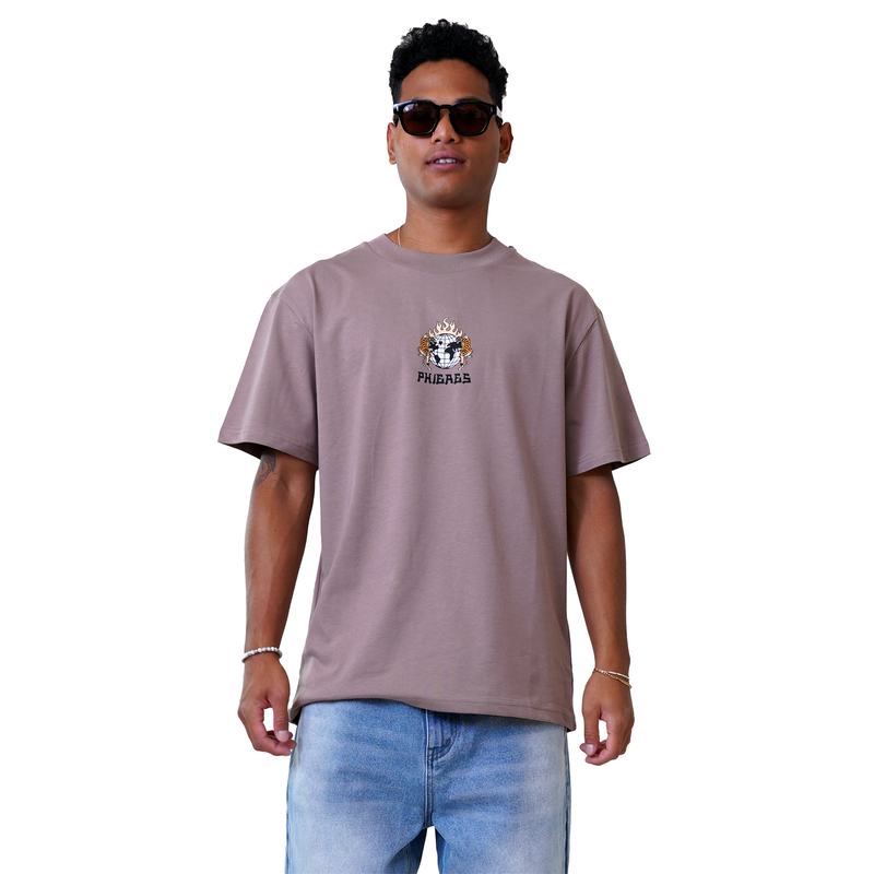 Gloriouph Tee - Phieres - Taupe Gray - T-Shirt