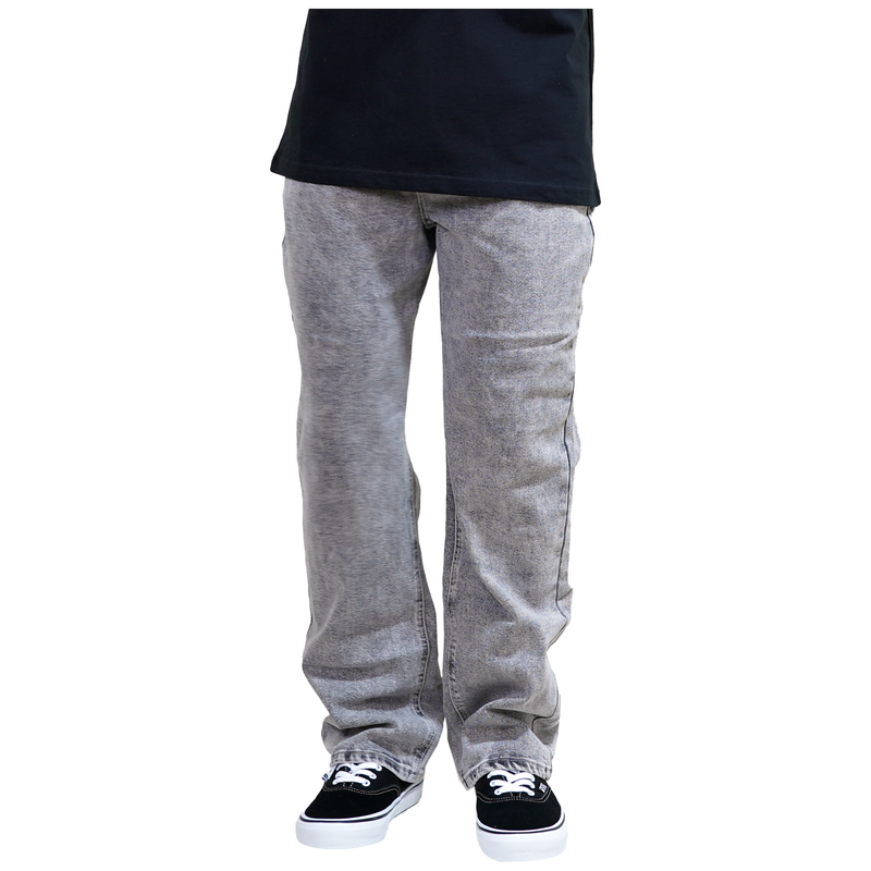 Sadphings - Phieres - Grey Stone Washed - Baggy Fit Jeans