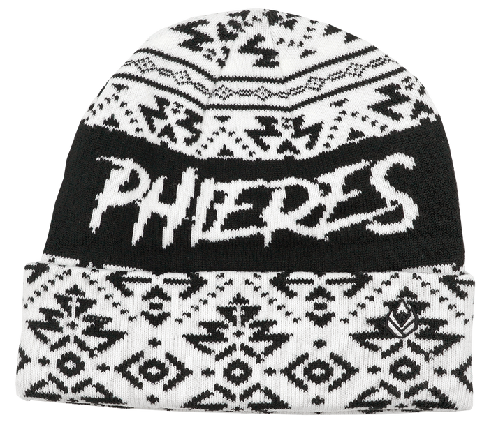 Anopher Beanie I White Black-Phieres