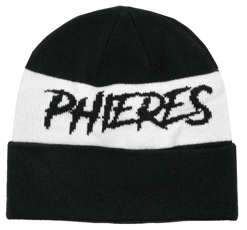 Anopher Beanie I Black White-Phieres