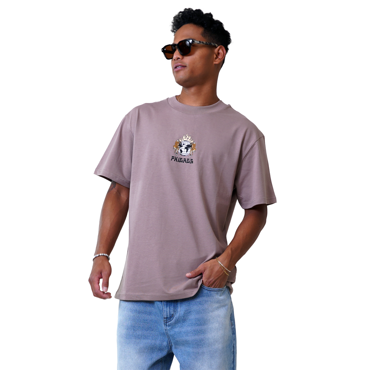 Gloriouph T-Shirt I Taupe Gray-Phieres