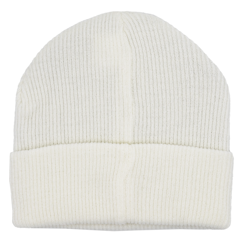 Metal Script Beanie - Phieres - White - Beanie