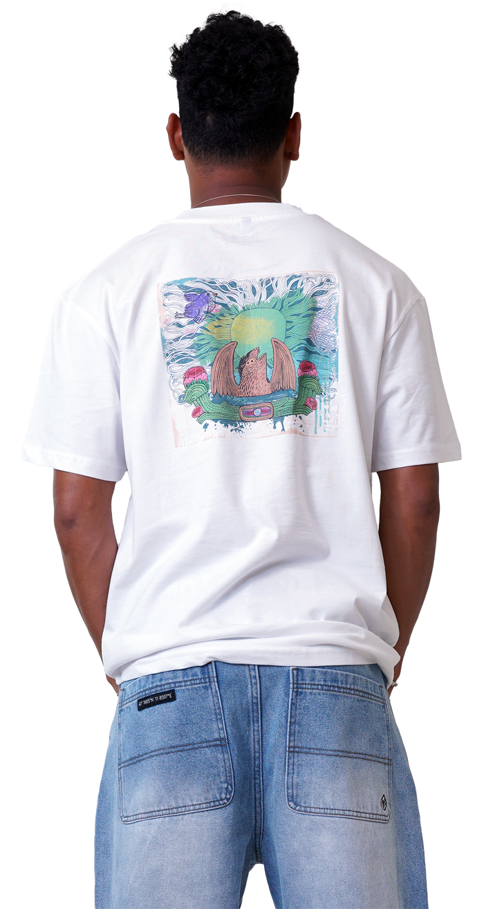 Guzzling 19 Tee - Phieres - Bright White - T-Shirt
