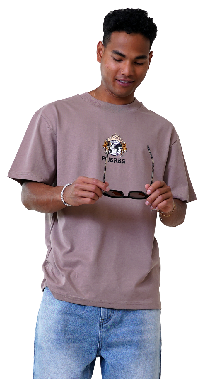 Gloriouph Tee - Phieres - Taupe Gray - T-Shirt