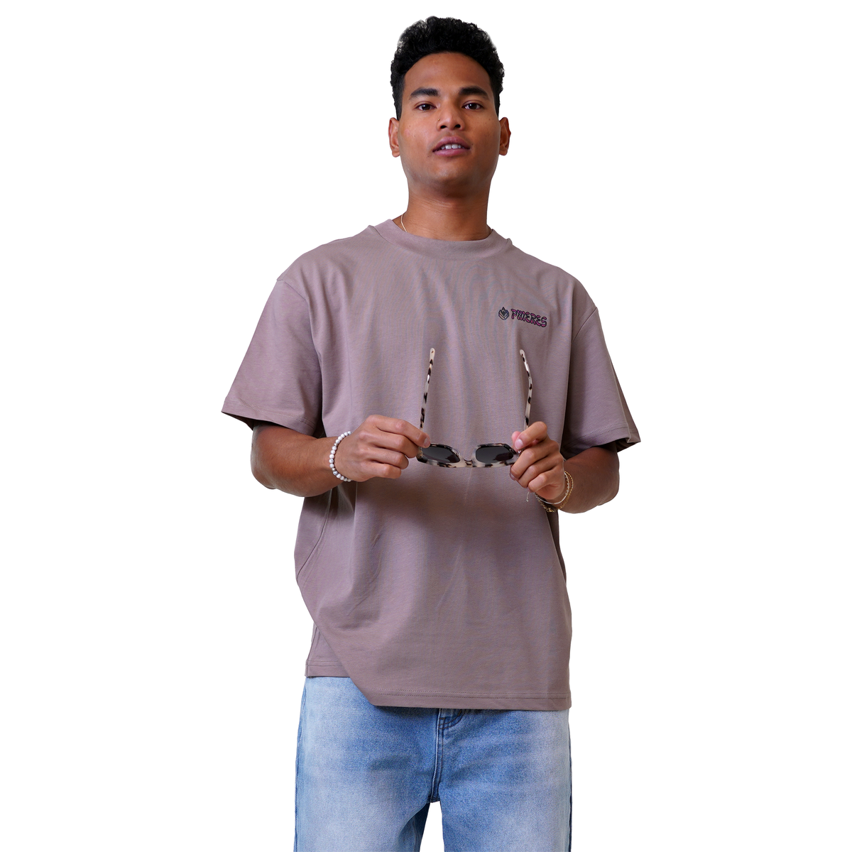 Phincent G T-Shirt I Taupe Gray-Phieres