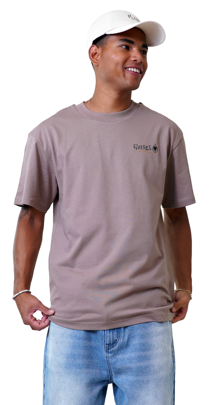 P Since 19 Tee - Phieres - Taupe Gray - T-Shirt