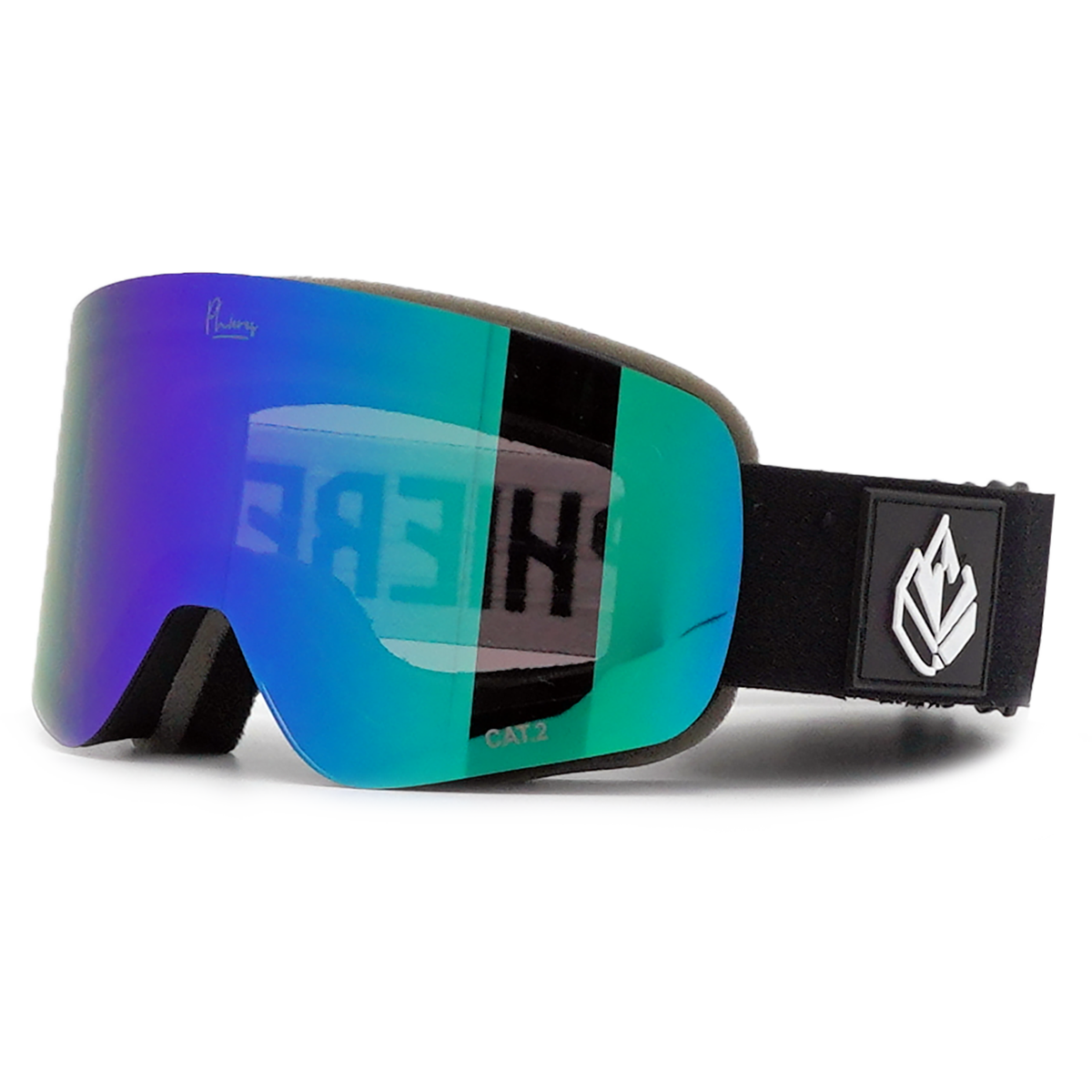 PH-3sixty - Phieres - Black Jade Green S2 - Snowboard Brille