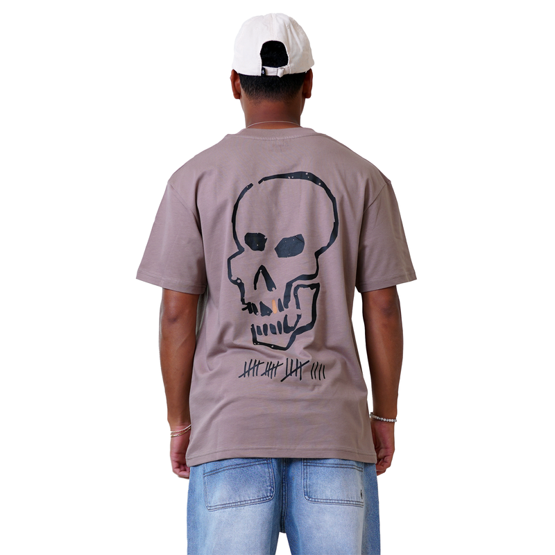 P Since 19 T-Shirt I Taupe Gray-Phieres