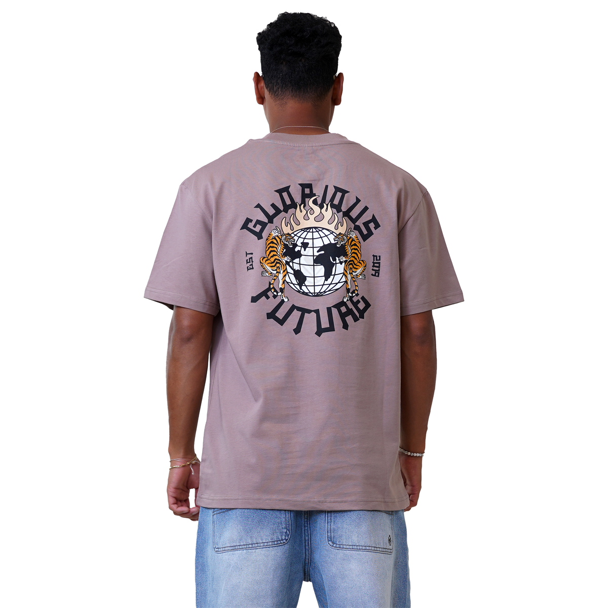 Gloriouph Tee - Phieres - Taupe Gray - T-Shirt