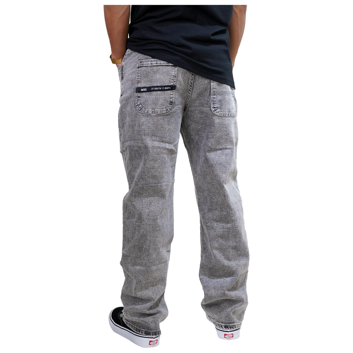 Sadphings - Phieres - Grey Stone Washed - Baggy Fit Jeans