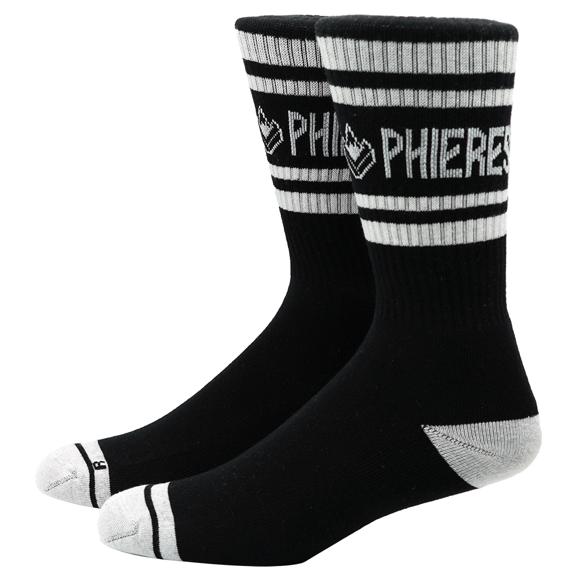 Douphle Socks 2 Pack I White/Black-Phieres