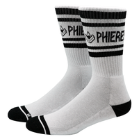 Douphle Socks 2 Pack I White/Black-Phieres